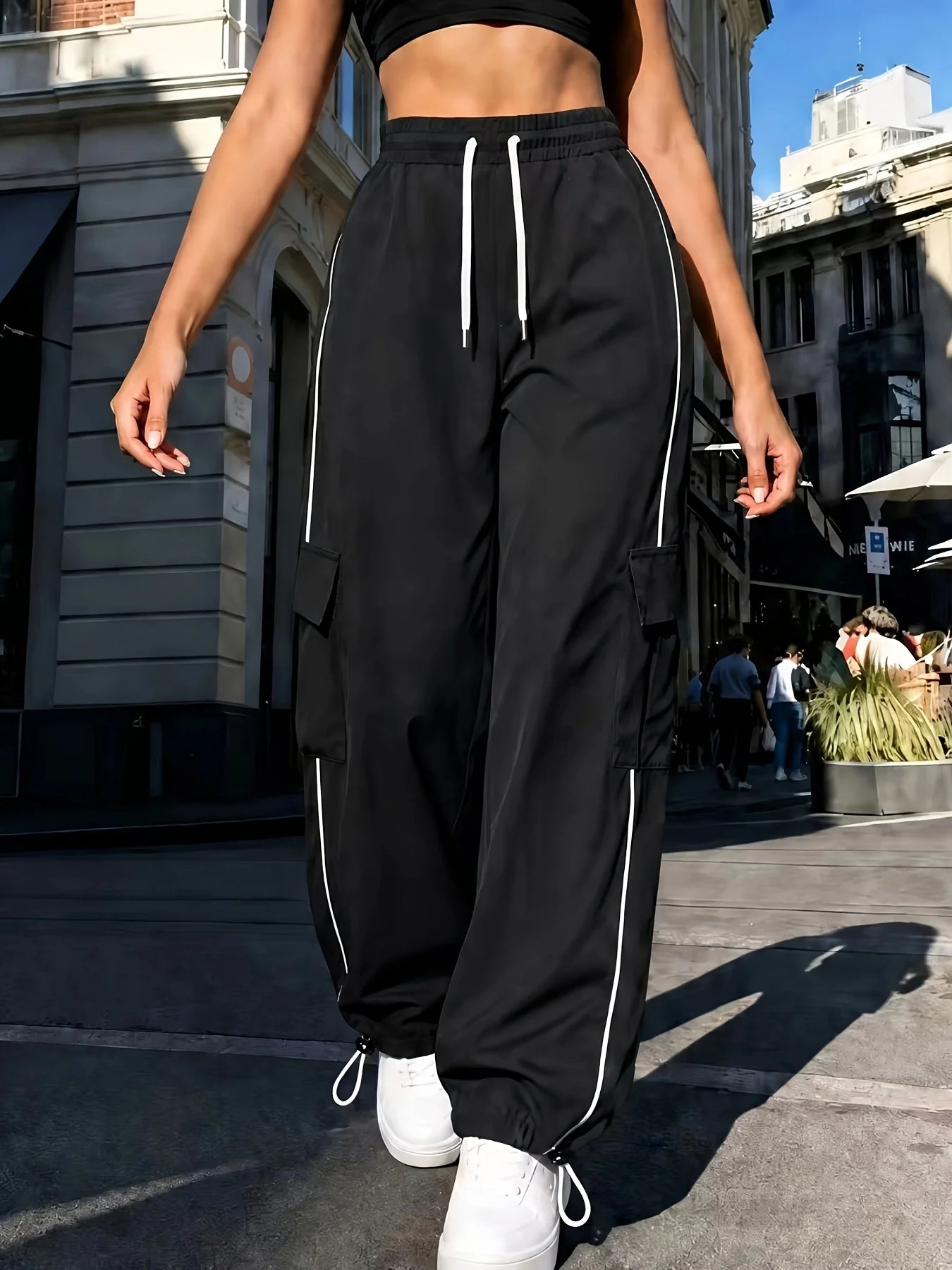 Cat Ear Directional Women's Fashion Casual Sport Y2K Pants